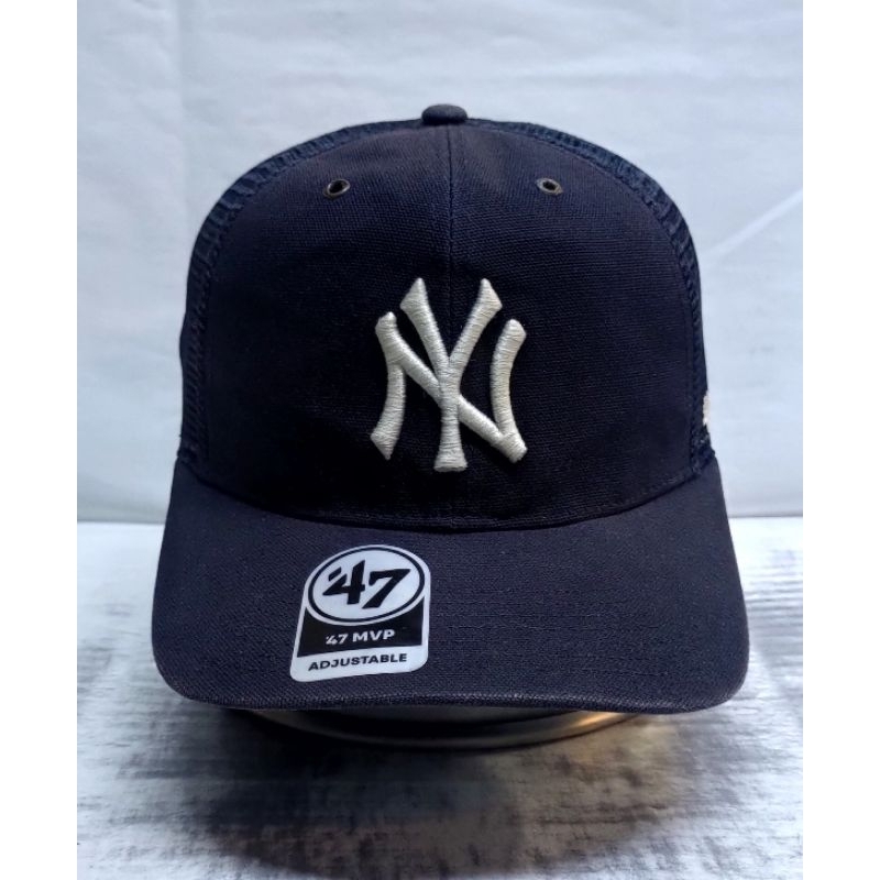 Topi Carhartt x 47 Forty Seven NY Yankees Trucker Cap Authentic Original Second PL