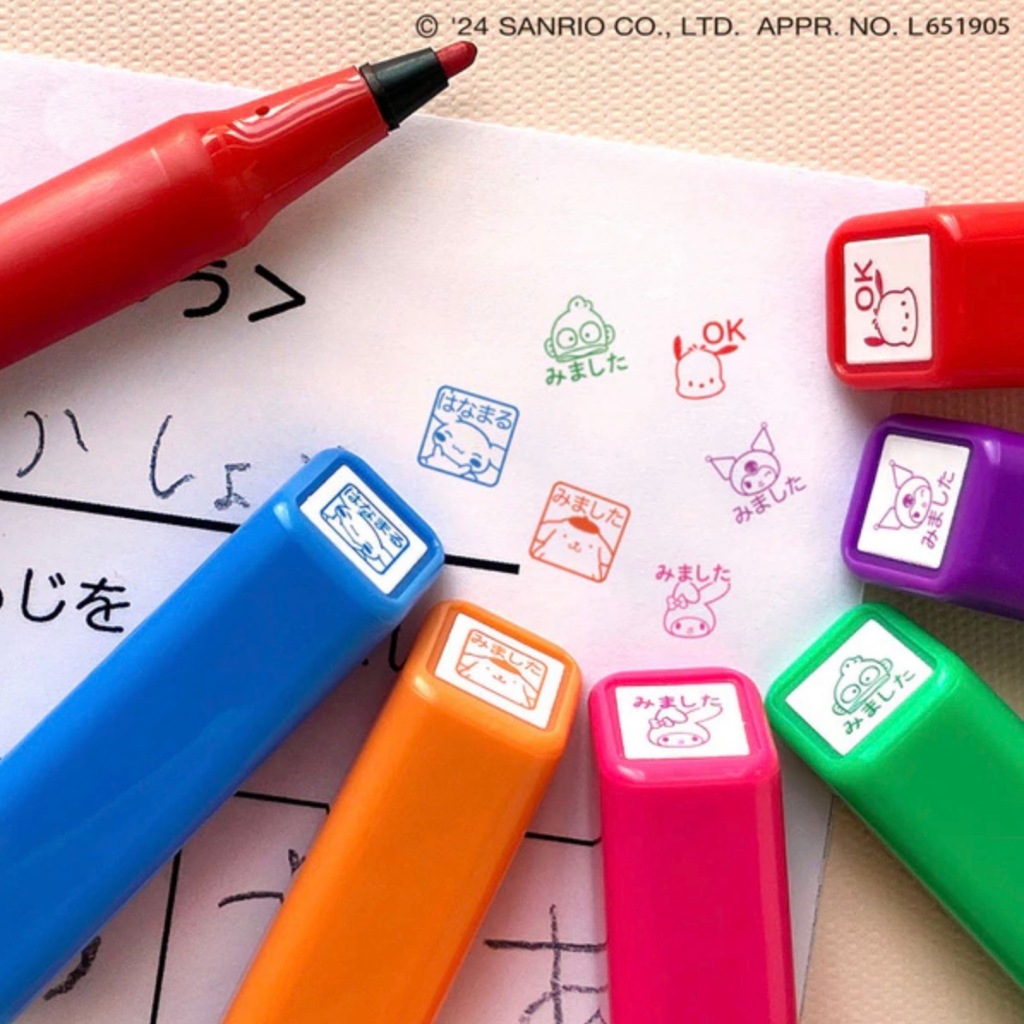 

Kodomo No Kao Mini Stamp Sanrio Hello Kitty Kuromi Pre-Inked 6mm Stempel Mini Limited Edition