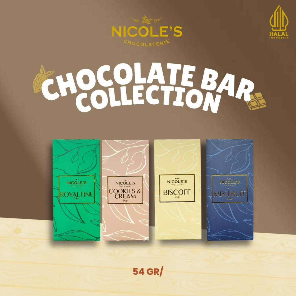 

Nicoles Chocolaterie Bar 54gram
