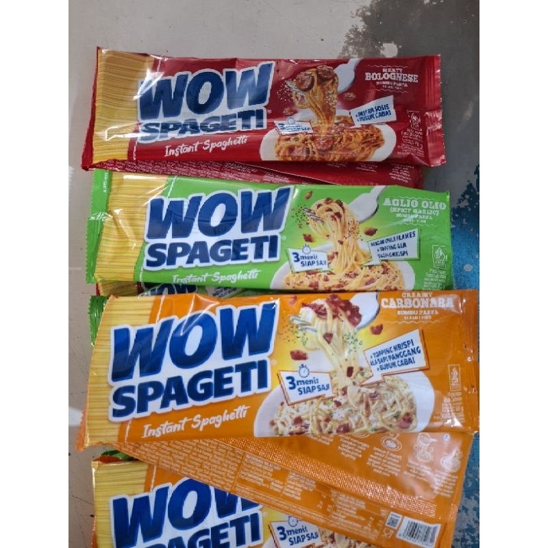 

WOW SPAGETI CARBONARA, AGLIO OLIO Dan BOLOGNESE