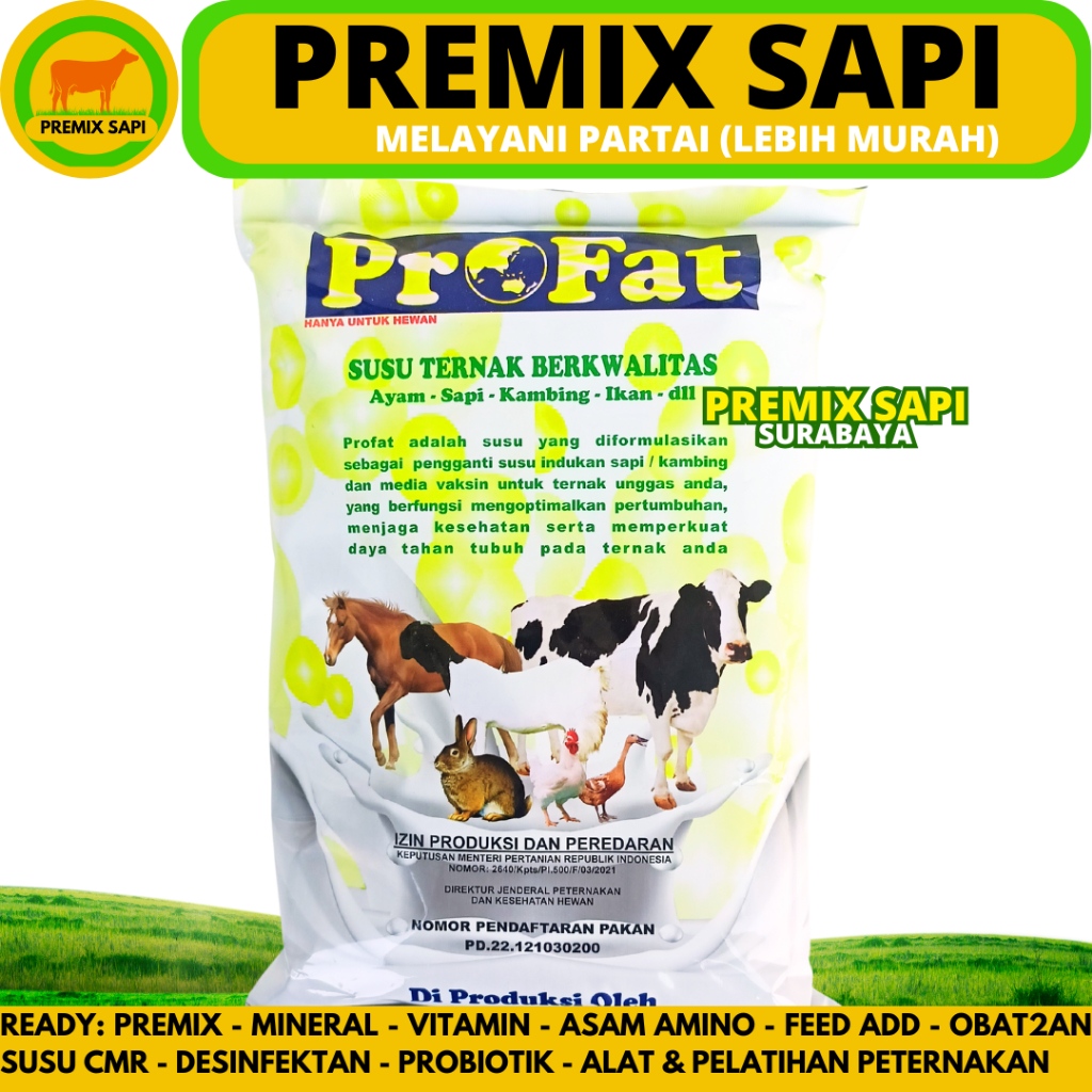 SUSU HEWAN PROFAT 1 KG - Susu Profat kambing - Susu Hewan Ternak untuk Sapi Kambing Ikan Ayam