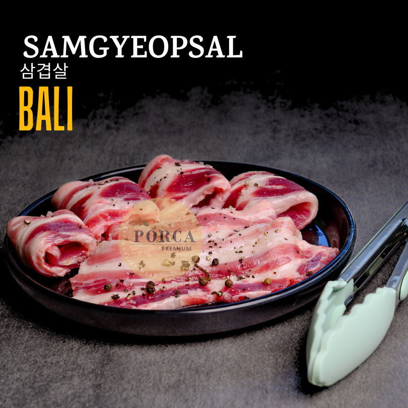 

Samgyeopsal Samcan Slice Babi Bali Pork Belly Slice