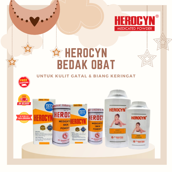 Herocyn Baby Bedak Obat untuk Kulit Gatal dan Biang Keringat