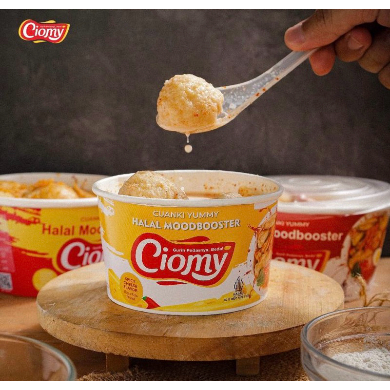 

CIOMY - Cuanki Cup Ayam Keju Original Lite 35gr Halal Praktis/ Ciomy Cuanki Spicy Cup Lite