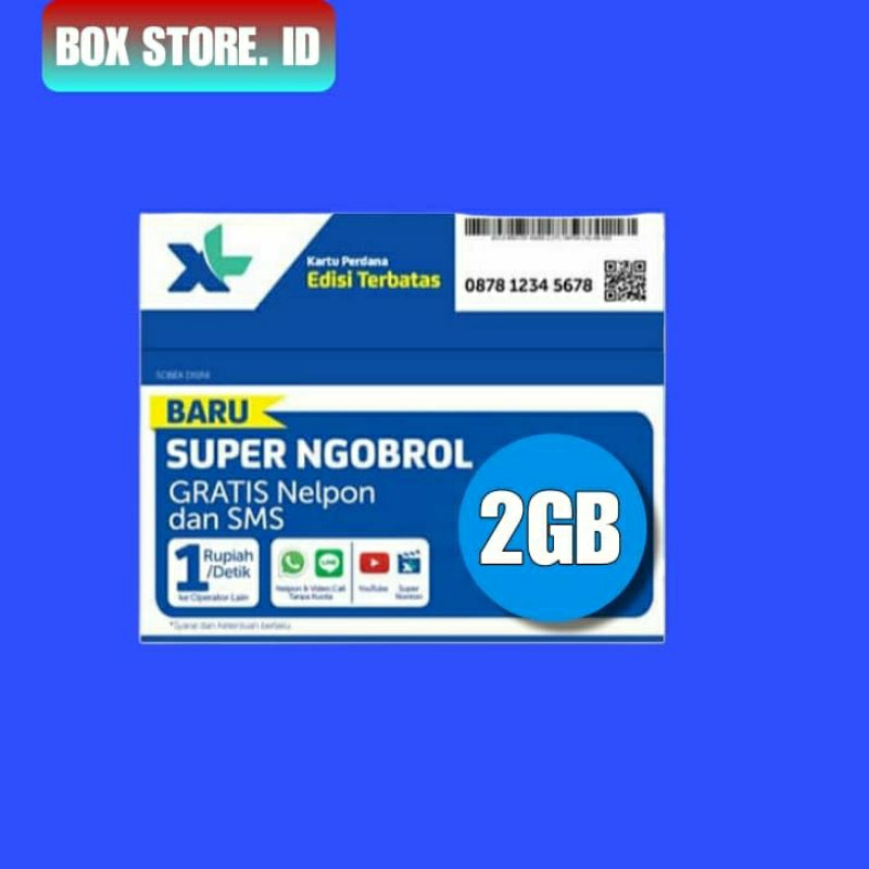 Kartu Perdana XL 2GB Nasional SEGEL