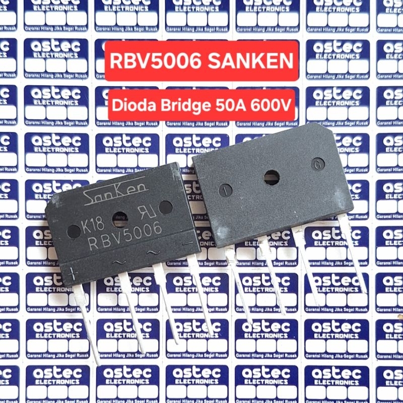 Dioda bridge RBV5006 50A 600V Original Sanken