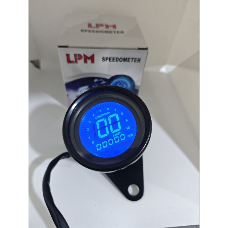 Speedometer Kilometer Digital Bulat Universal untuk Motor Rx King, CB, Tiger, Ninja, Vixion, dan Lai
