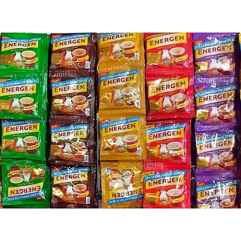 

Energen minuman susu sereal tersedia berbagai varian rasa (1rc/10pcs )