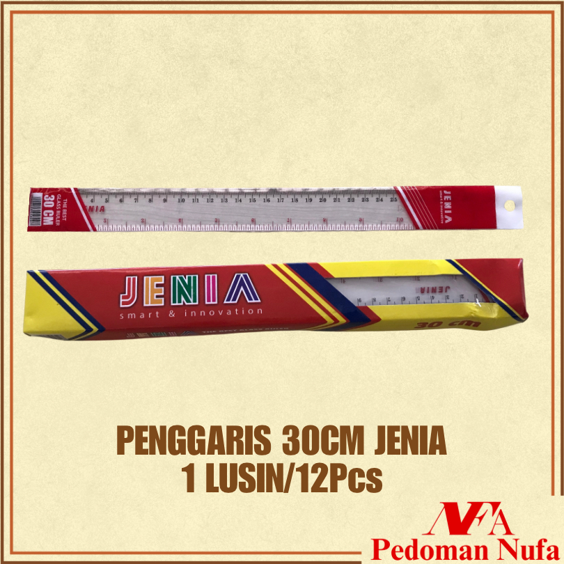 

NUFA JENIA PENGGARIS 30 CM / LUSIN ISI 12 PCS
