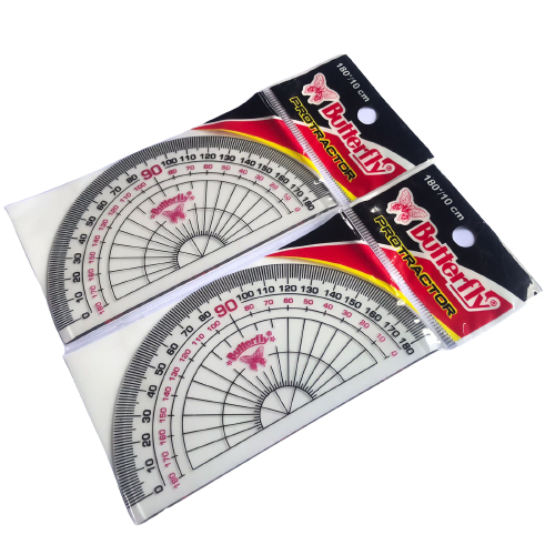 

BUTTERFLY PROTRACTOR 180/10CM
