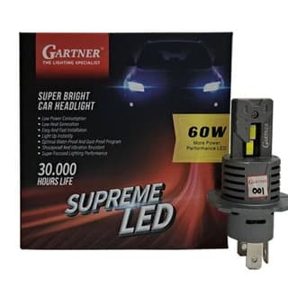 Car Headlight Supreme LED GARTNER 60Watt H4 & H11
