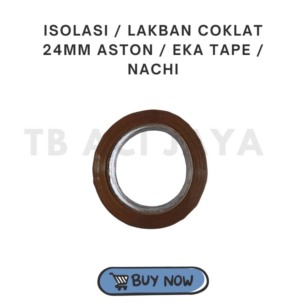 

Isolasi / Lakban Coklat 24MM Aston / Eka Tape / Nachi