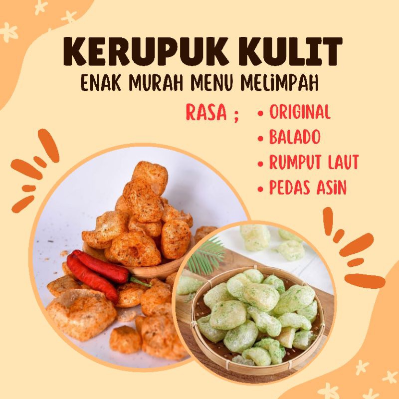 

kerupuk kulit sapi 100 gram/Snek/makanan/cemilan/food/pedas/keripik/kerupuk/rambak/derokdok/asin/viral