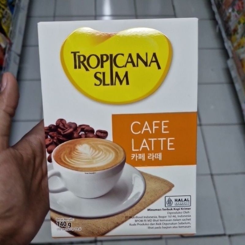 

TROPICANA SLIM COFFE LATTE BOX ISI 10 SASET