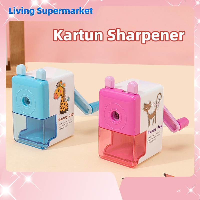 

Rautan Serutan Pensil Putar Gaya Kartun Sharpener Pisau Terbuat Dari Bahan Besi Alloy