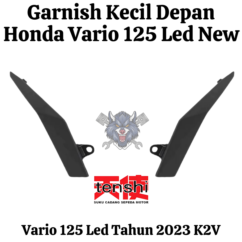 Garnis Fr Cover Sayap Depan Samping Kanan Kiri Vario 125 LED New K2V Gen 2
