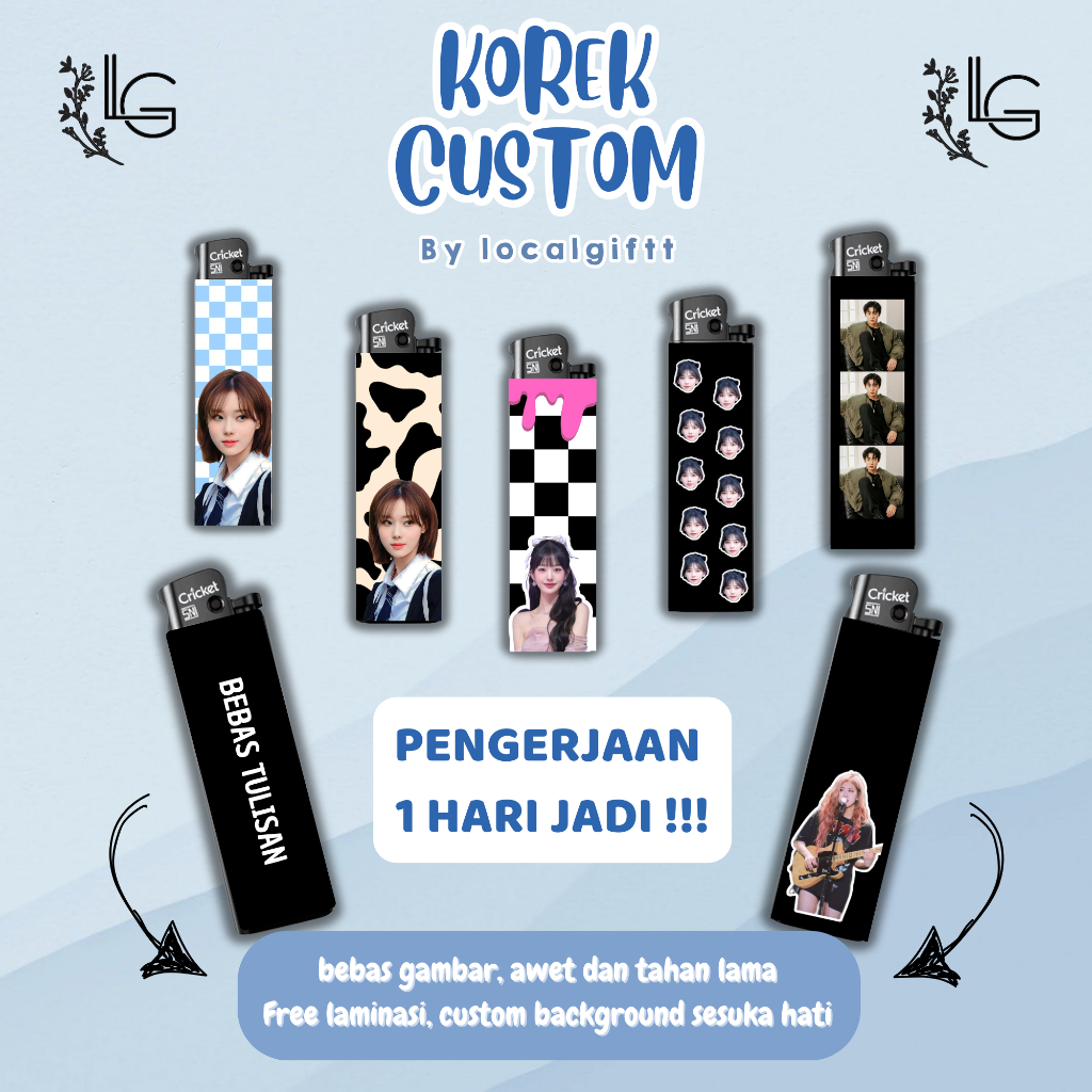 Korek Custom | CUSTOM GAMBAR BEBAS | Korek Api Custom | Korek api unik | Korek hadiah pacar