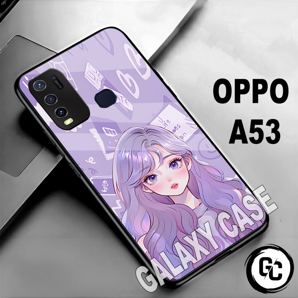 Case Hp OPPO A53/GC21/motif gambar CEWEK/casing OPPO A53/kesing/case/softcase/glossy/glitter