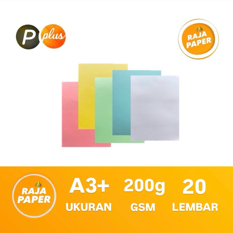 

Kertas Kartu TIK Ukuran A3+ 20 lembar 200 Gsm Gr Gram By PAPER PLUS ( 329 Mm x 483 Mm ) / ( 32.9 Cm x 48.3 Cm ) 20 Lbr 20 Pcs Kertas HVS BC Manila Karton Kartu TIK Card Thick A3 Plus