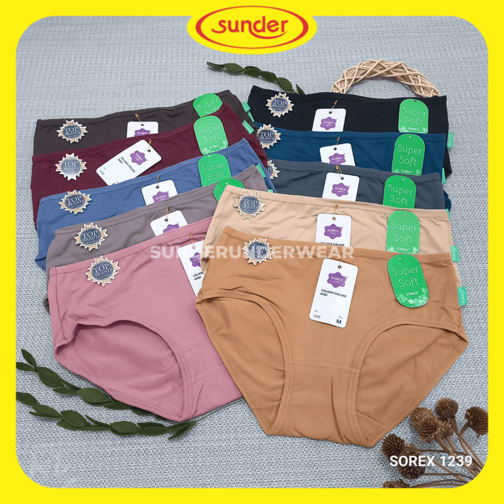 Isi 3 6 Cd Sorex 1239 Celana Dalem Wanita Sorex Lusinan Underware Pakaian Dalam