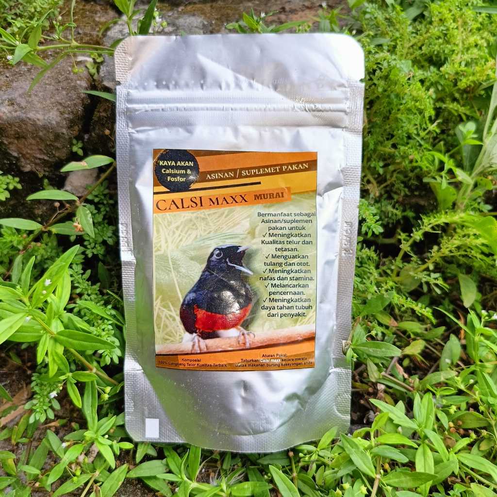 CALSI MAX 100gram CALSIMAX CALSIMAXX KALSIUM BUBUK ASINAN UNTUK BURUNG MURAI BATU DAN BURUNG PEMAKAN
