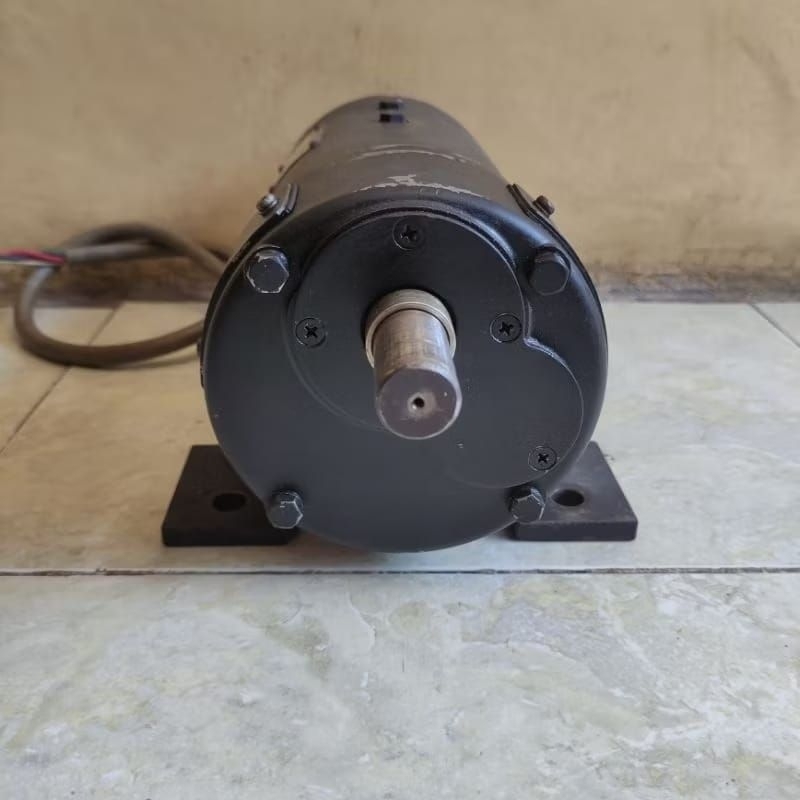 DINAMO PERMANEN MAGNET DC GEAR MOTOR 2 POLES GEAR MOTOR 110V DC TORSI KUAT