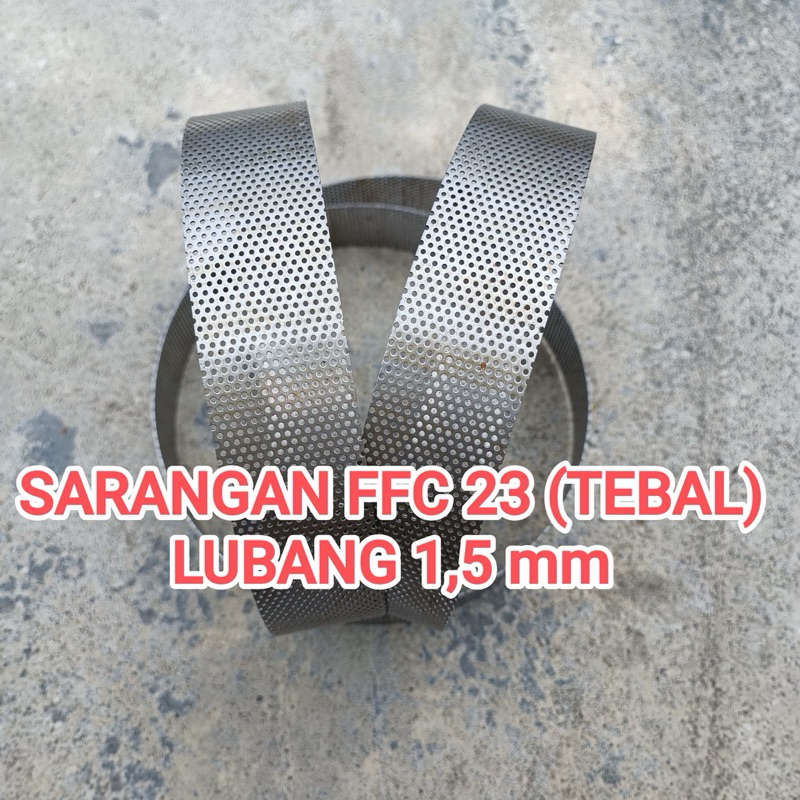 ffc23 TEBAL sarangan selep diskmill ffc23 lubang 1,5mm saringan giling kopi beras ffc 23 1,5 mm