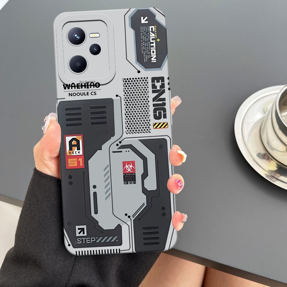 [BC01] Case Untuk Realme C35 - Motif Mesin CPU Cyberpunk - Softcase Pro Camera, Casing HP, Pelindung