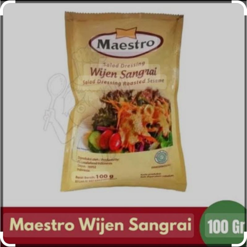 

Maestro Wijen Sangrai Sachet 100 Gr