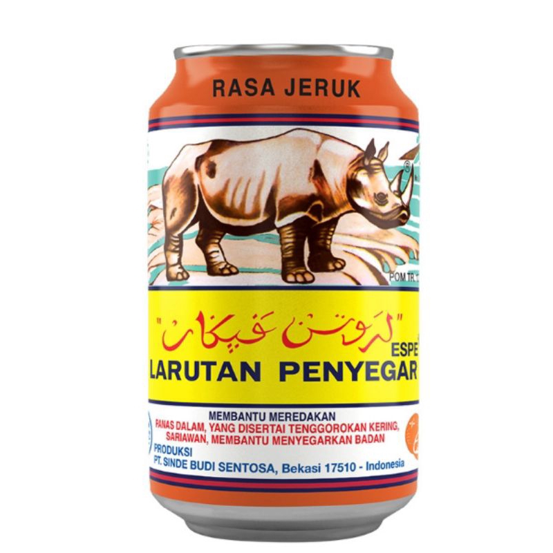 

SINDE Larutan Penyegar Cap BADAK Orange 320 ml