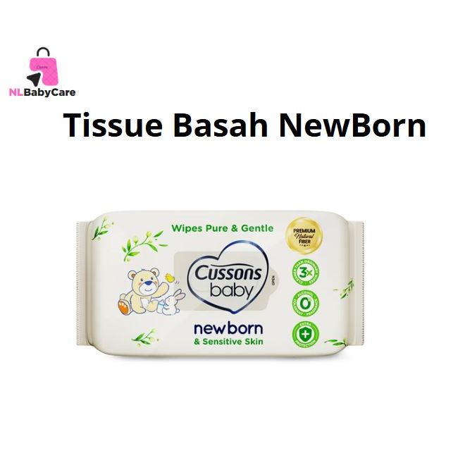 Tissue Basah Cussons Newborn Pure & Gentle / Tisu Basah Mini