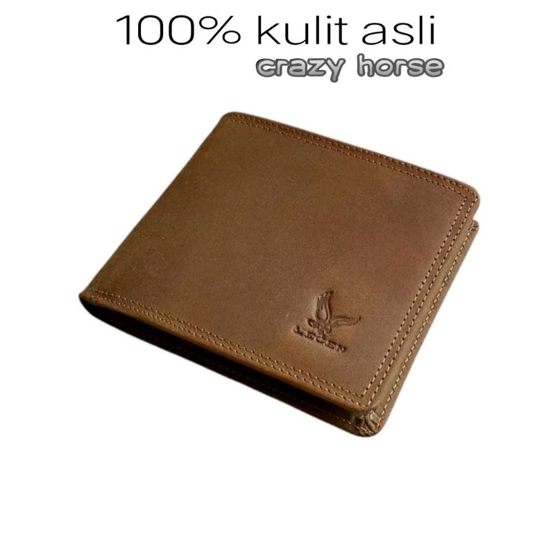 dompet pria kulit asli crazy horse - dompet pria kulit crazy horse