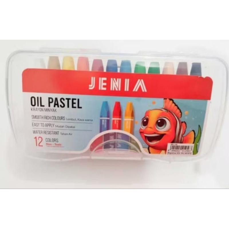 

Oil Pastel Krayon Minyak 12 Warna Jenia