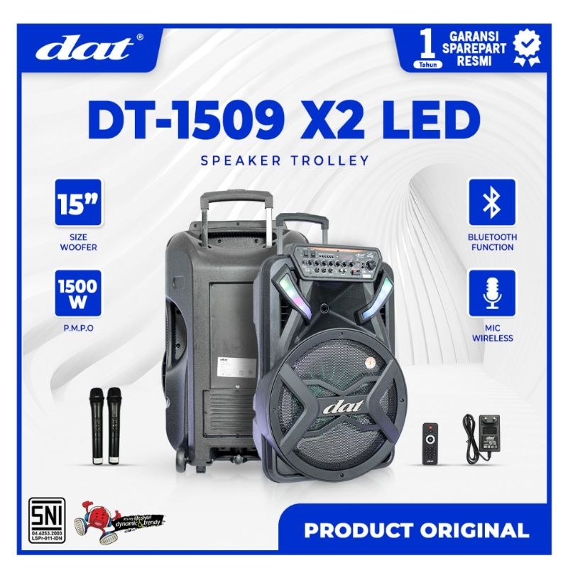 Speaker DAT 15 inch  DT 1509 X2 ECO Bluetooth Original