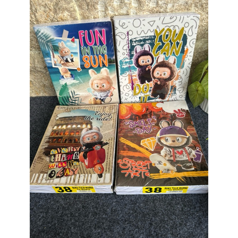 

BUKU TULIS KIKY 38 MOTIF LABUBU 1 PACK 10 PCS