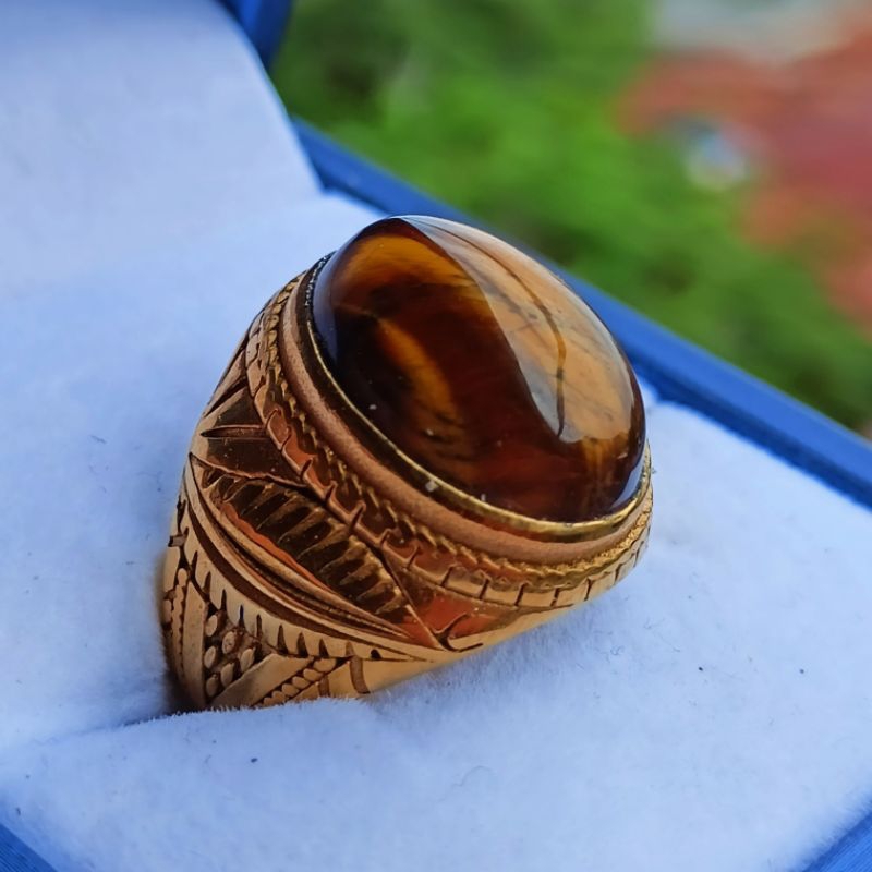 Cincin Batu Tiger Eye