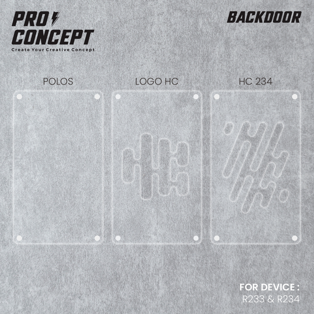

#1 Proconcept protector acrylic 23 dan 24 - CLEAR