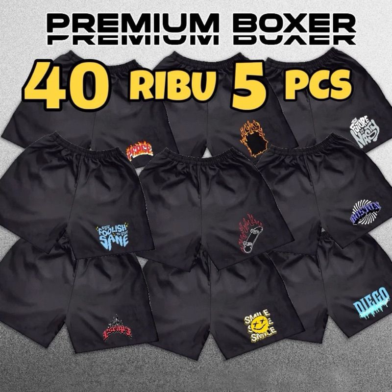 BOXER PAKET 4 PCS celana santai celana dalam celana olahraga celana tidur celana pendek celana pria 