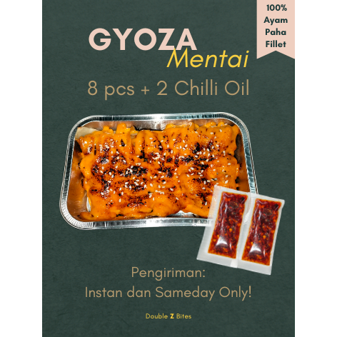 

Chicken Gyoza Mentai | Gyoza Ayam dengan Saus Mentai (8 pcs) by DoubleZBites