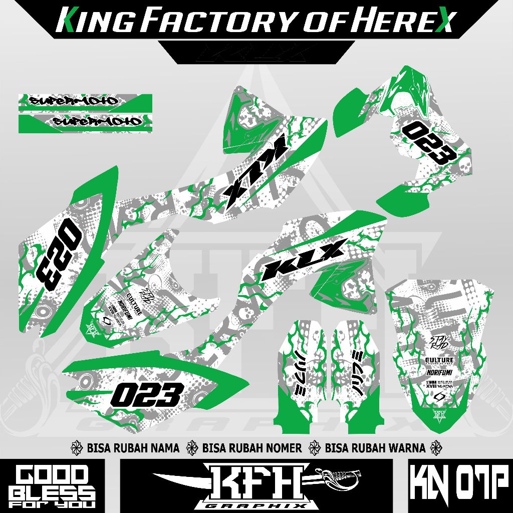 DECAL STIKER STICKER KLX 150 G - KLX 150 L - KLX 150 BF EXTREME - KLX 150 BF SE - KLX 150 BF SE EXTR
