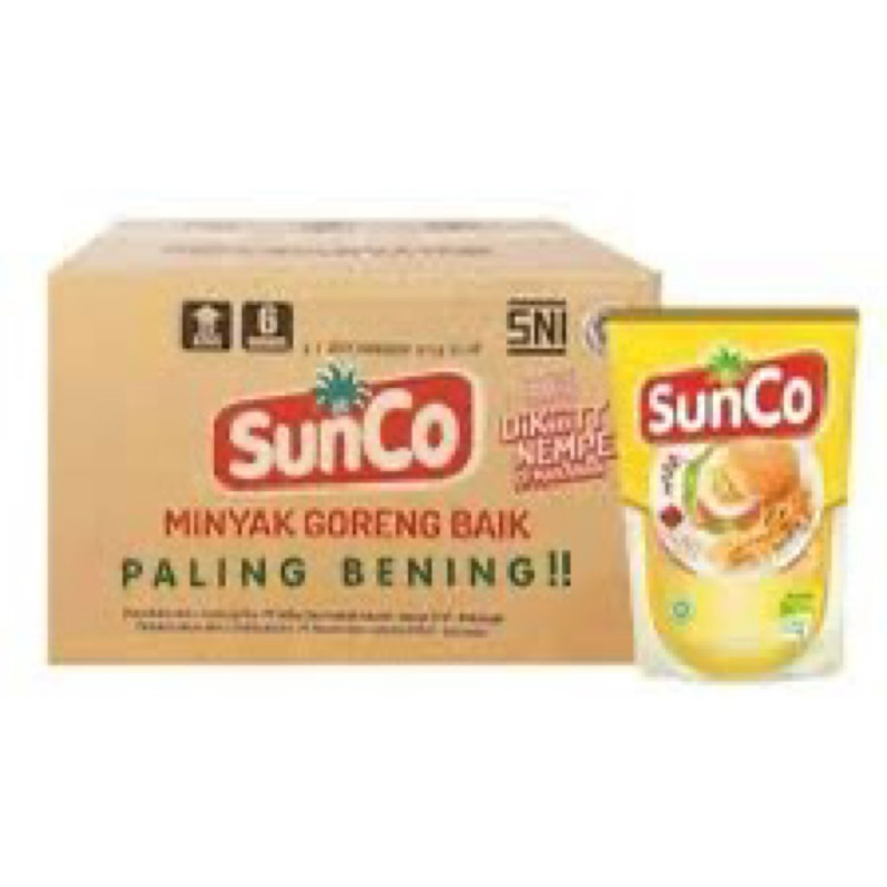 

Minyak Goreng Sunco 2 liter 1 dus isi 6 pcs minyak goreng sunco