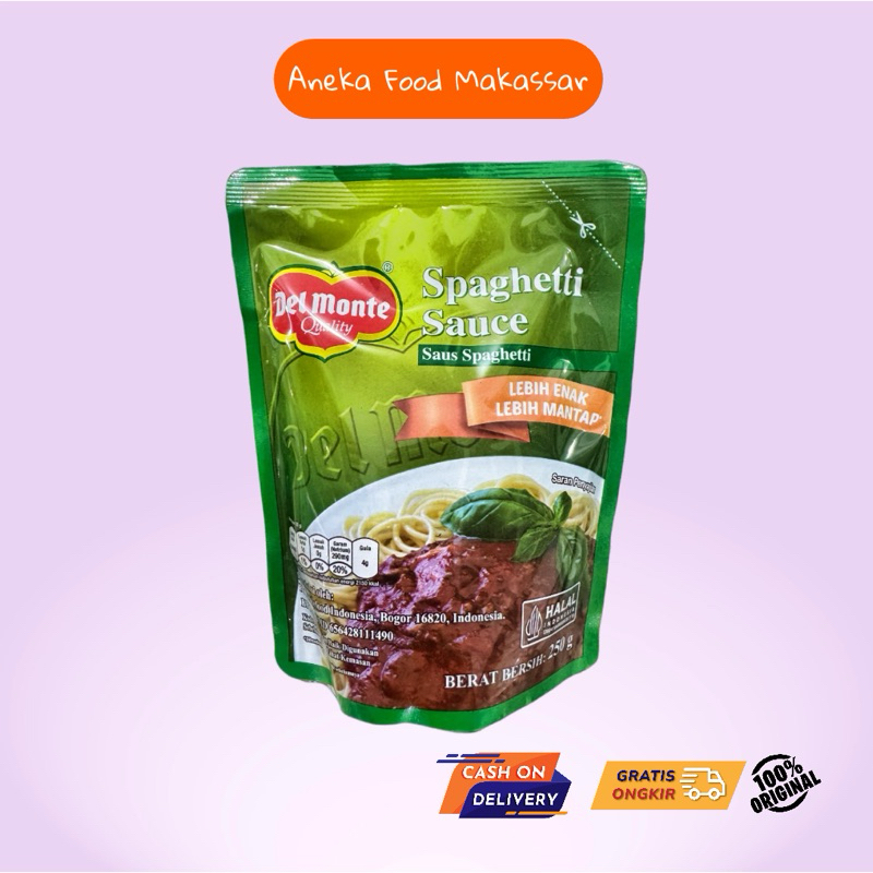 

DEL MONTE SAUS SPAGETI 250 gr MAKASSAR