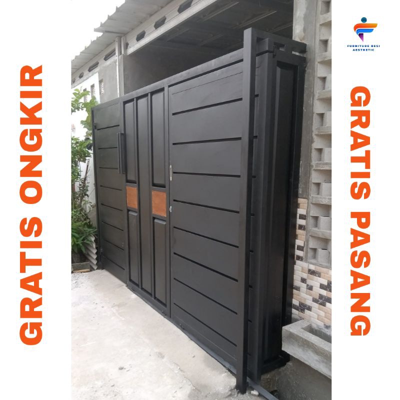 Pagar besi / Pagar besi rumah minimalis / Pagar rumah minimalis modern /  Pagar rumah minimalis doub