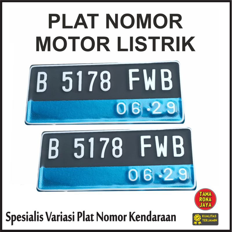 Nomor plat motor listrik