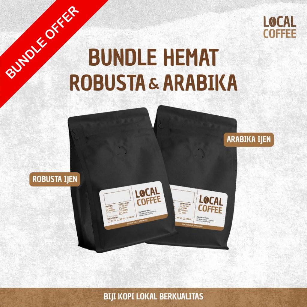 

BUNDLE HEMAT Robusta & Arabika 250gr