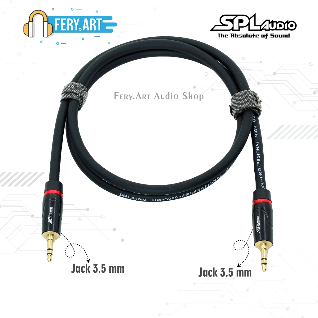 Kabel jack audio 3.5 mm to 3.5 mm stereo SPL Audio GCD 200S