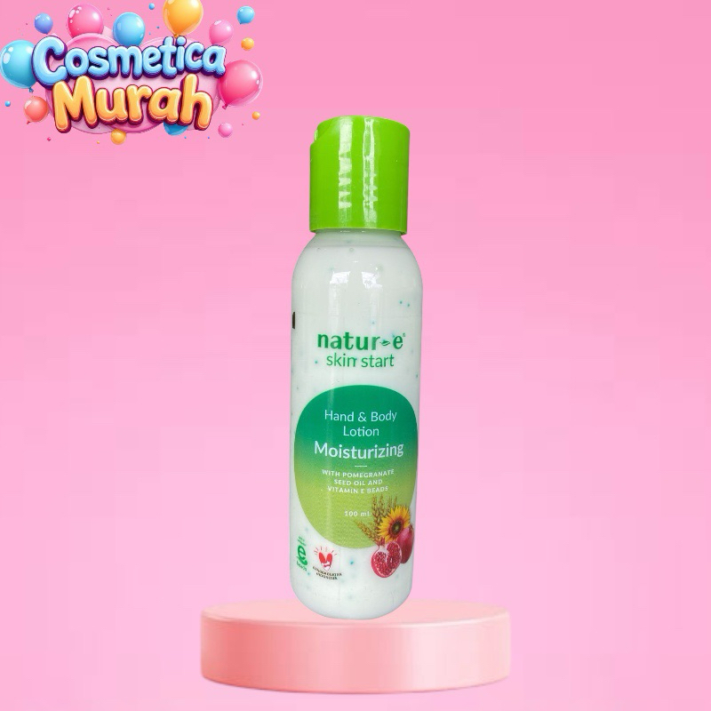 cc,ux] NATUR E skin start hand & body lotion moisturizing 100 ml - natur-e lotion hijau