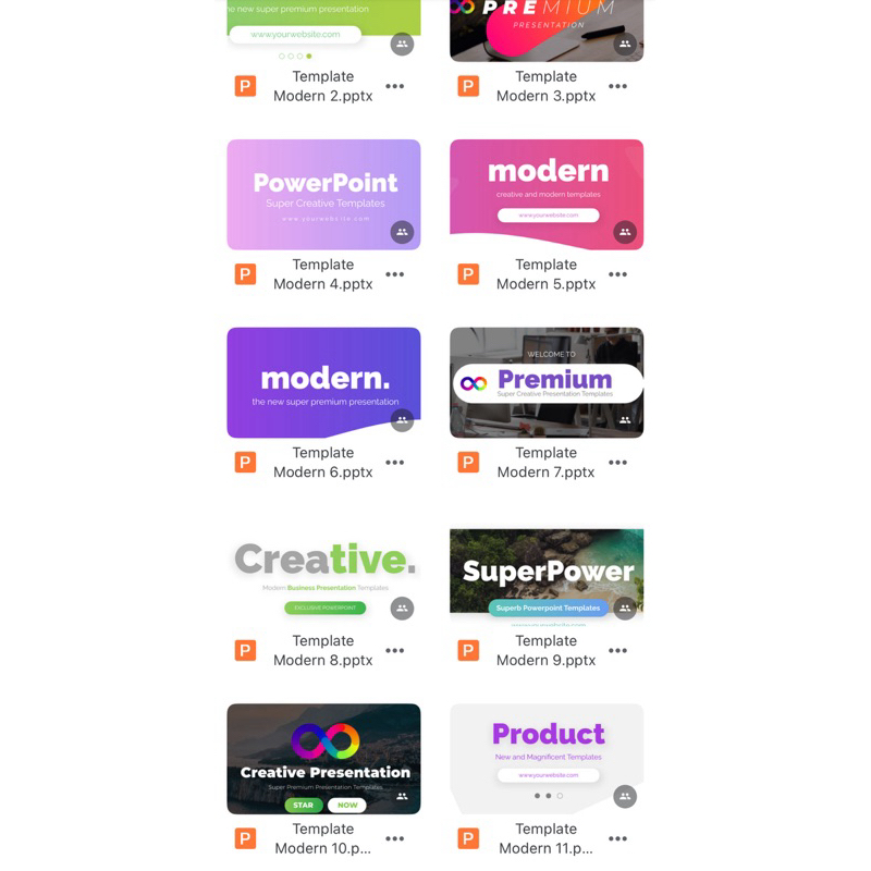 Template Powerpoint premium