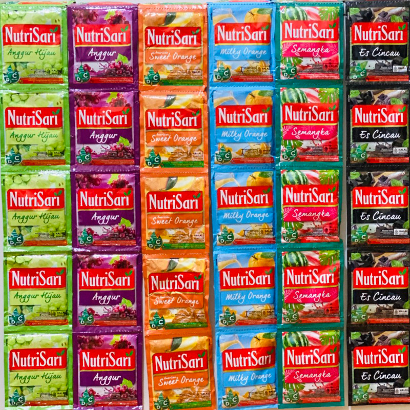 

NUTRISARI RENCENG TERMURAH ISI 10 NUTRSARI ANEKA RASA NUTRISARI SACHET NUTRISARI JERUK MINUMAN SERBUK RASA NUTRISARI