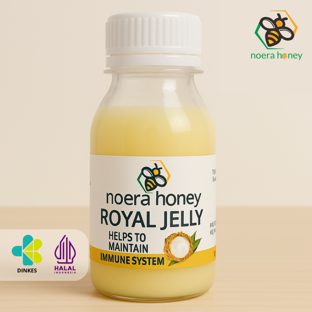 

Noera Honey - Fresh Raw Royal Jelly Murni Hasil Lebah 100% Alami Pure Natures Super Food
